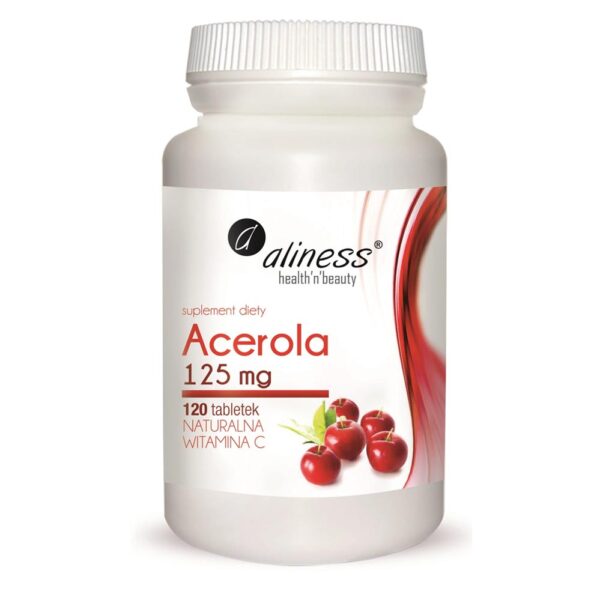 Acerola 125mg x 120 tab. Naturalna Vitamina C