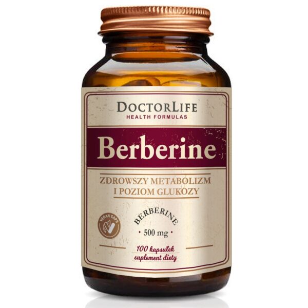 Berberine Berberyna 500 mg 100 kapsusłek